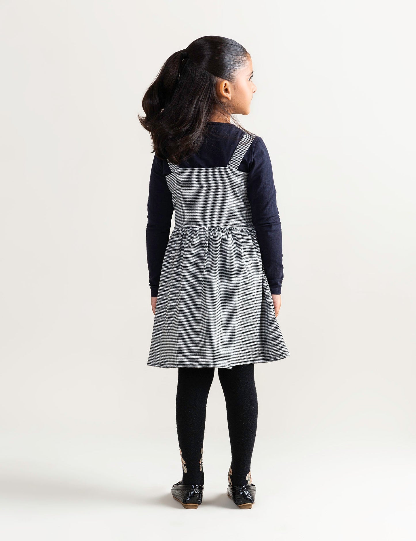 CHECKERED BUTTON FRONT DRESS