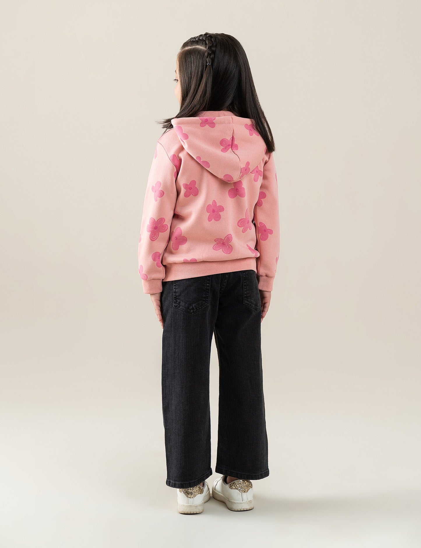 FLORAL PRINTED HOODIE
