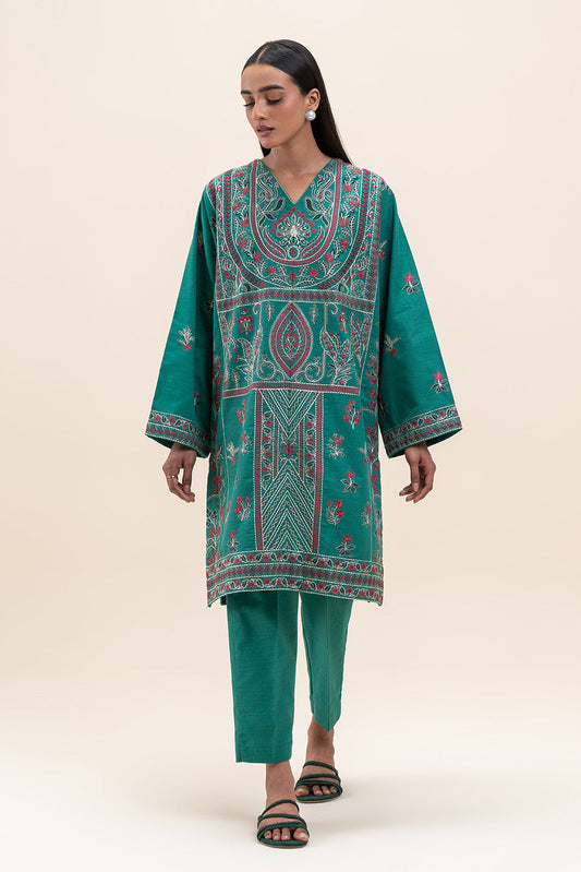 EMBROIDERED KHADDAR SHIRT (PRET)