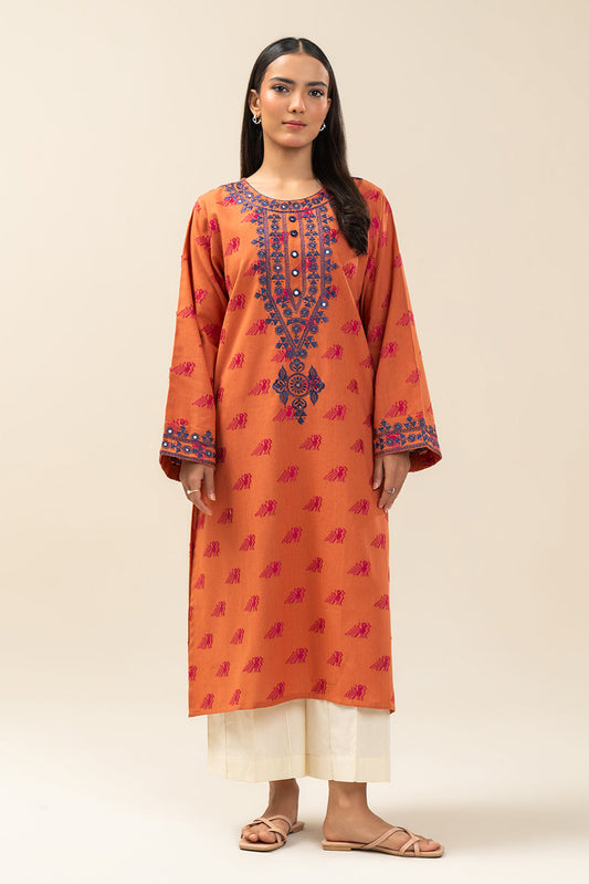EMBROIDERED REVERSE JACQUARD SHIRT (PRET)