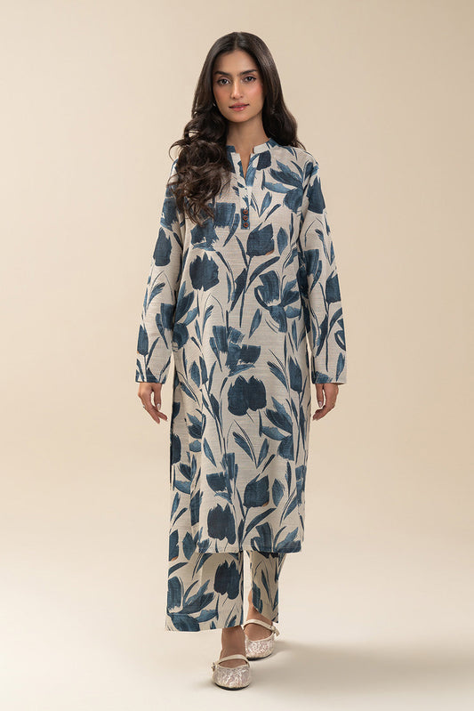 2 PIECE PRINTED KHADDAR SUIT (PRET)