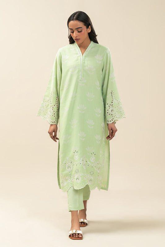 EMBROIDERED SELF JACQUARD SHIRT (PRET)