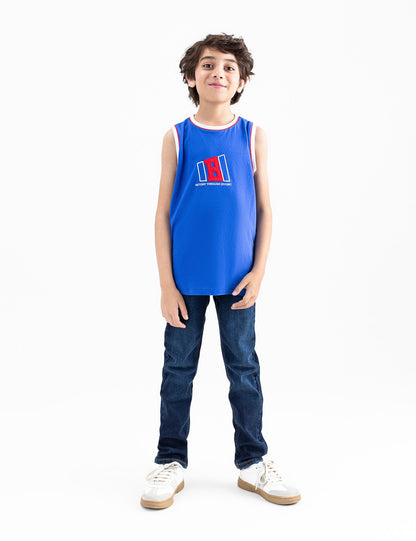 SLOGAN PRINTED TANK TOP
