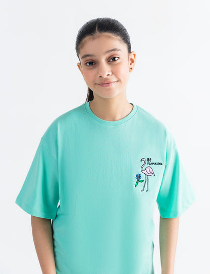 BE FLAMIZING PRINTED T-SHIRT