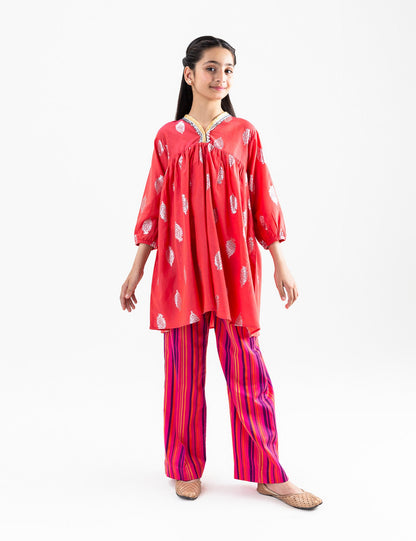 2 PIECE JACQUARD PEPLUM SUIT