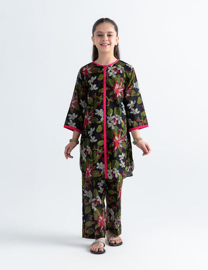 2 PIECE FLORAL PRINTED SUIT