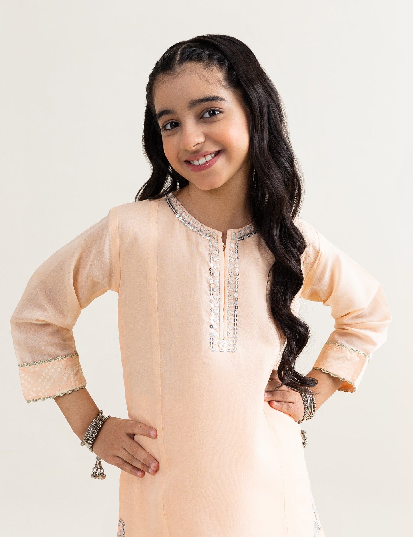 2 PIECE SEQUIN EMBROIDERED SUIT