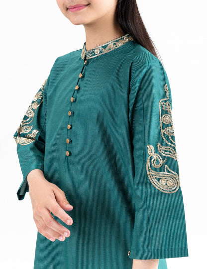 2 PIECE SEQUIN EMBROIDERED SUIT