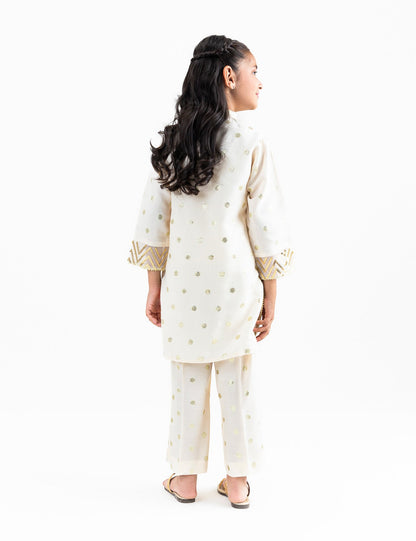 2 PIECE SEQUIN JACQUARD SUIT