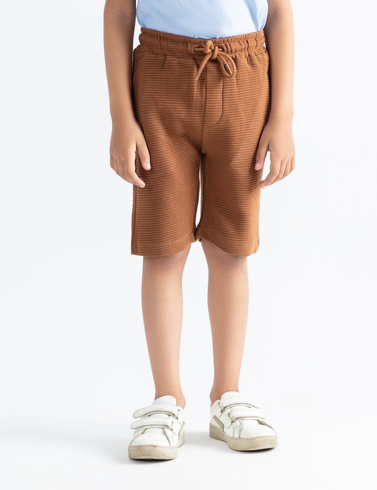 BASIC RIBBED KNIT SHORTS