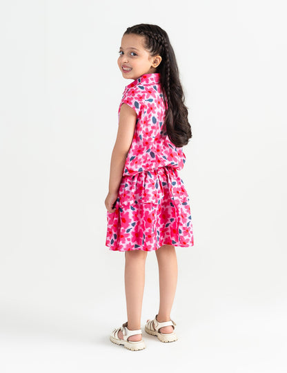 2 PIECE FLORAL PRINTED SUIT