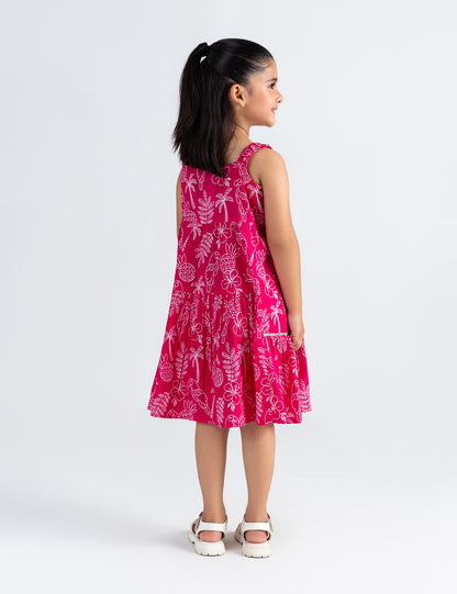TROPICAL PRINTED DRESS