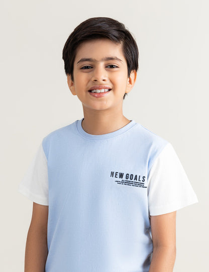 NEW GOALS PRINTED T-SHIRT