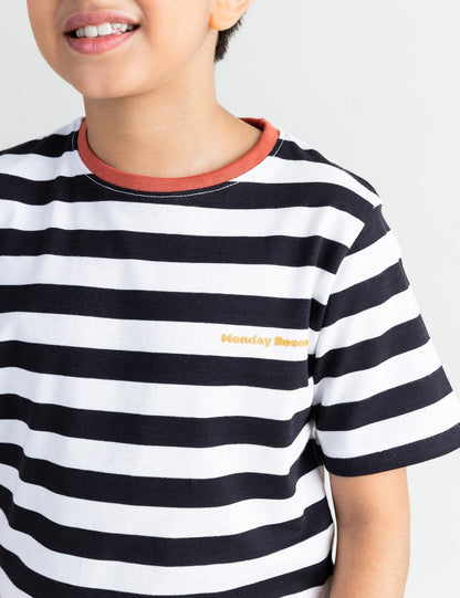 MONDAY RESCUE STRIPED T-SHIRT