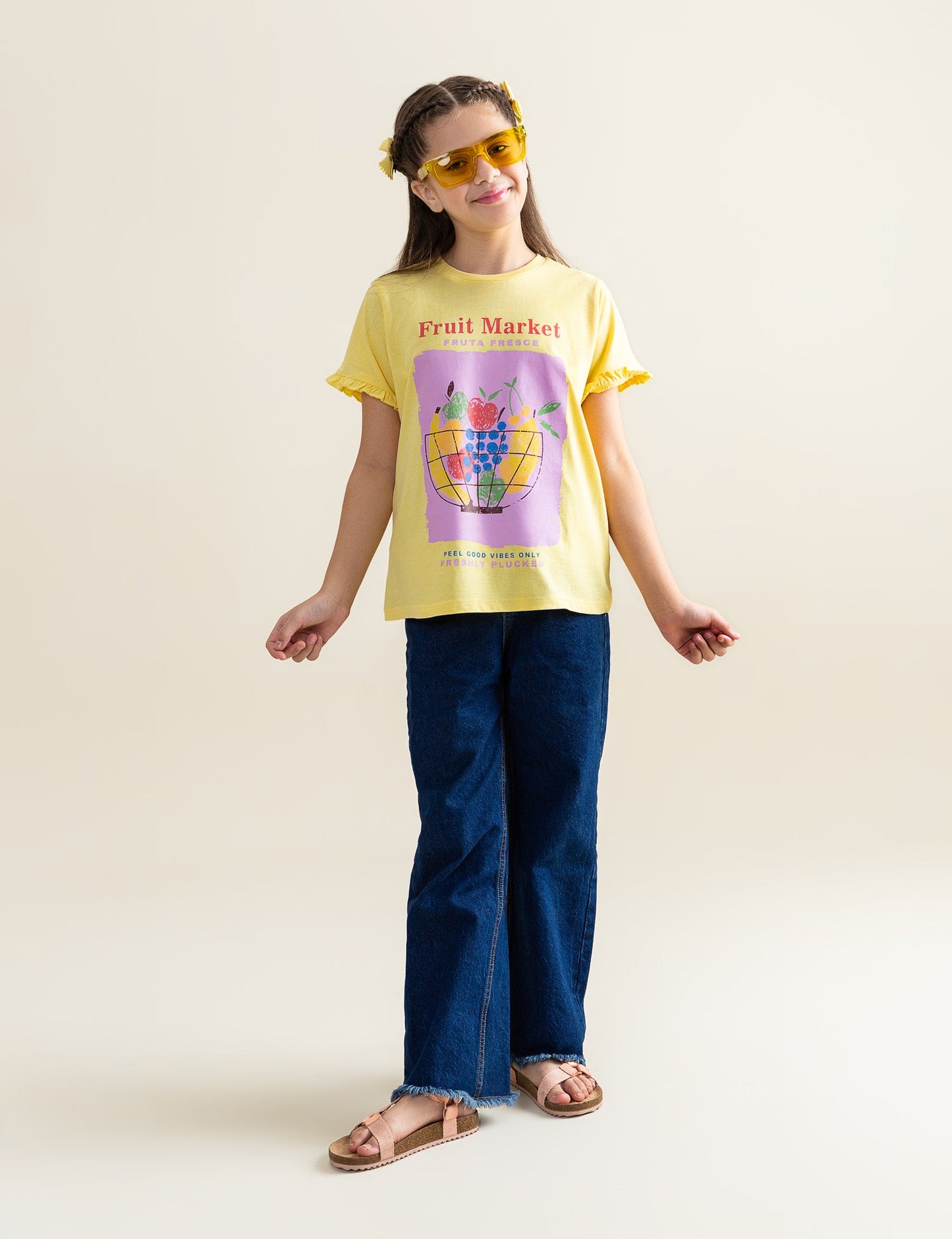 PEEL GOOD VIBES ONLY GRAPHIC T-SHIRT