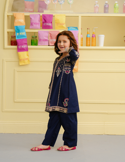 2 PIECE FLORAL EMBROIDERED SUIT