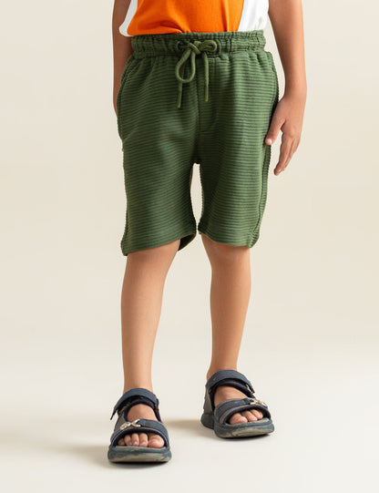 RIB KNIT SHORTS