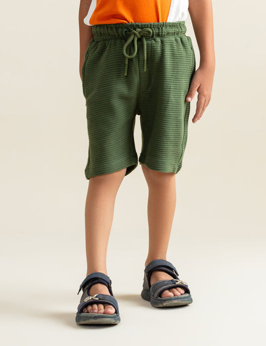 RIB KNIT SHORTS