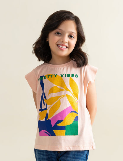 PRETTY VIBES PRINTED T-SHIRT