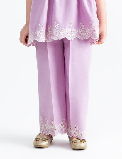 EMBROIDERED TROUSER