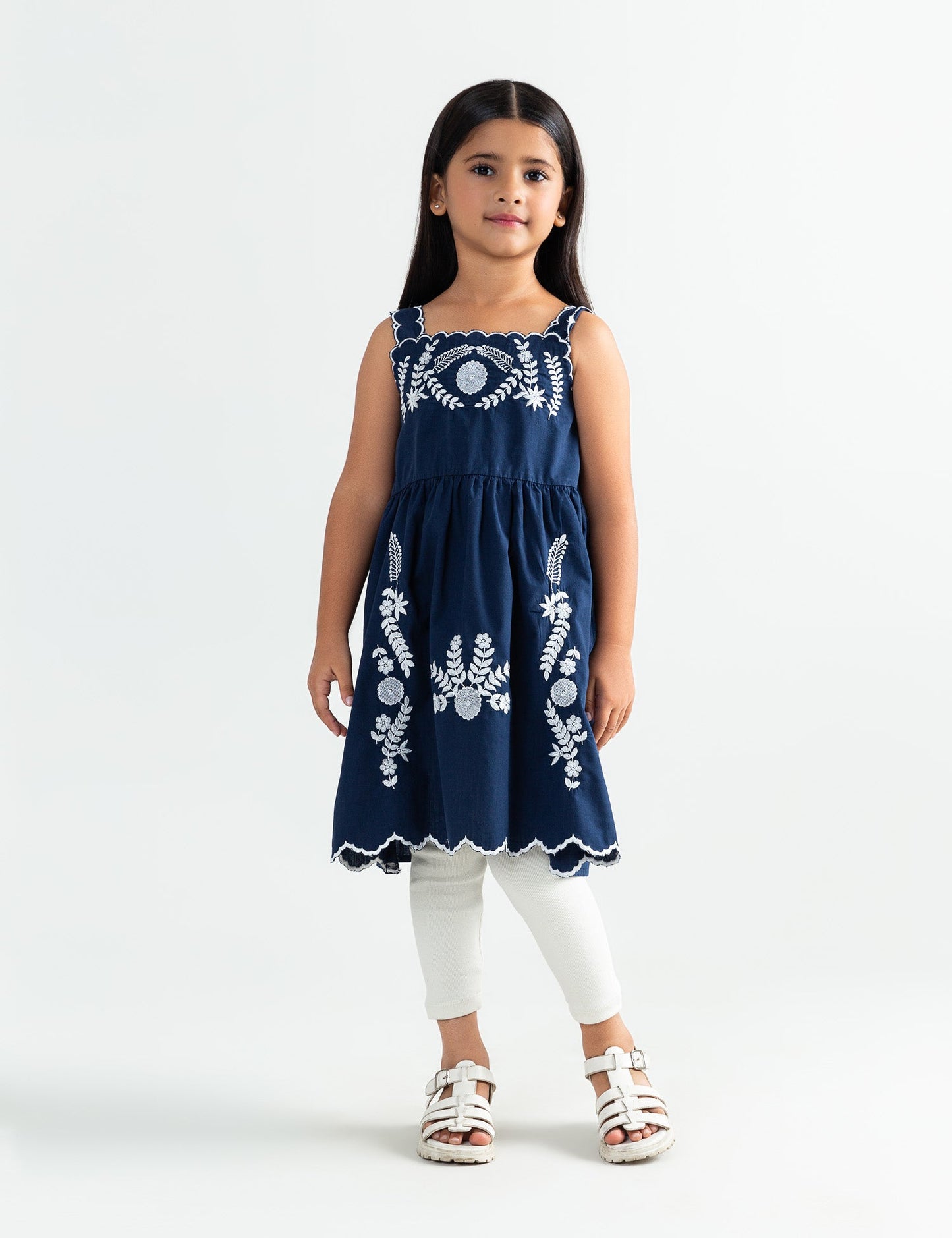 FLORAL EMBROIDERED DRESS