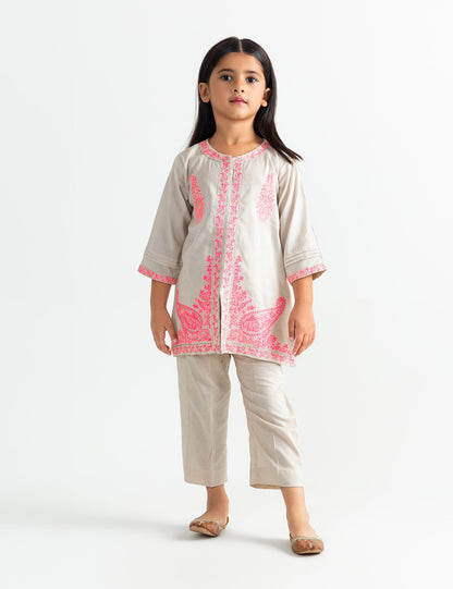 2 PIECE SEQUIN EMBROIDERED SUIT