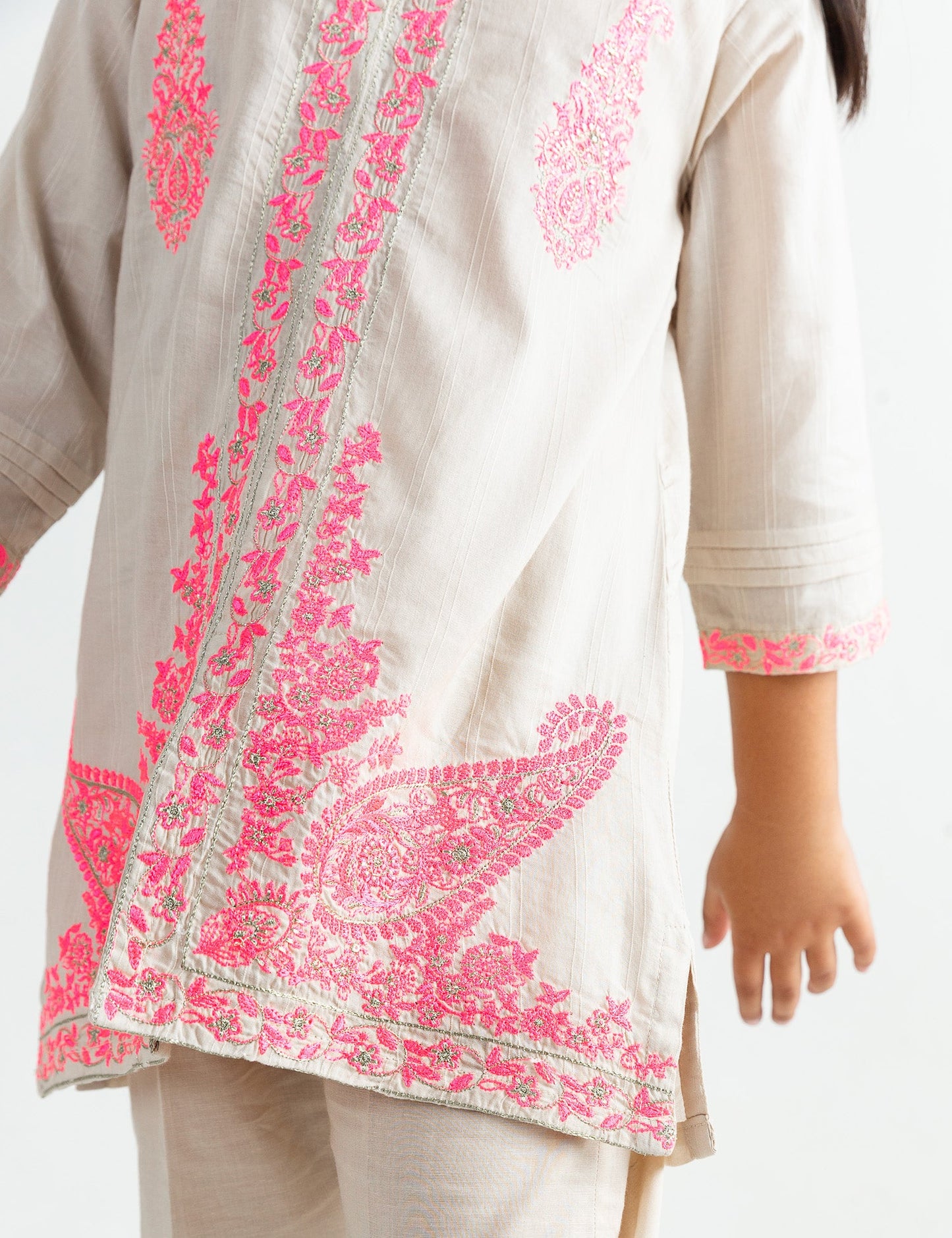 2 PIECE SEQUIN EMBROIDERED SUIT