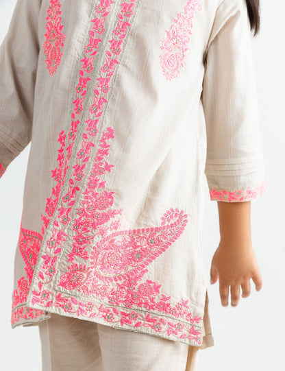 2 PIECE SEQUIN EMBROIDERED SUIT