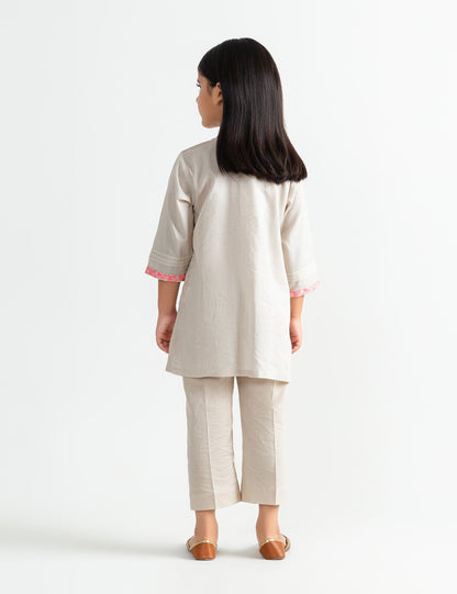 2 PIECE SEQUIN EMBROIDERED SUIT