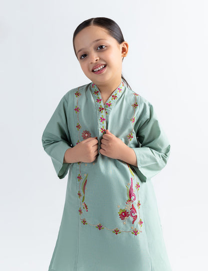 2 PIECE FLORAL EMBROIDERED SUIT
