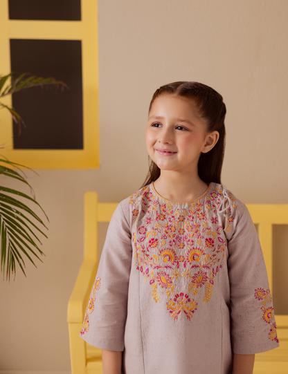 2 PIECE MULTI EMBROIDERED SUIT