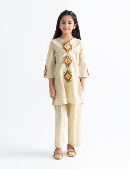2 PIECE BOLD EMBROIDERED SUIT