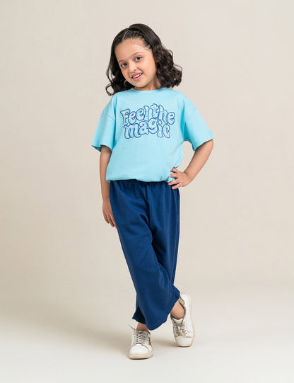 2 PIECE FEEL THE MAGIC PRINTED SUIT