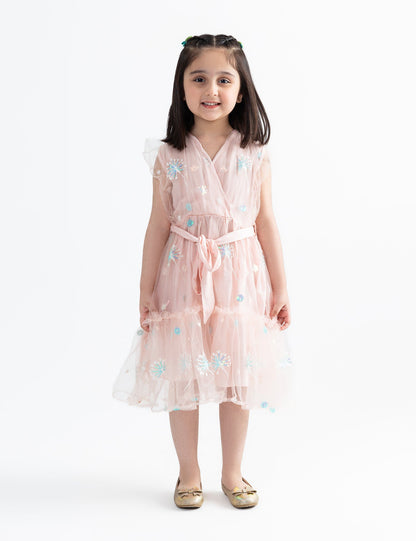 FLORAL EMBROIDERED DRESS
