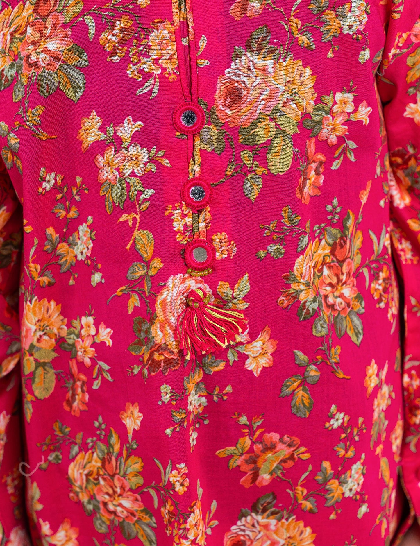2 PIECE ALLOVER FLORAL PRINTED SUIT