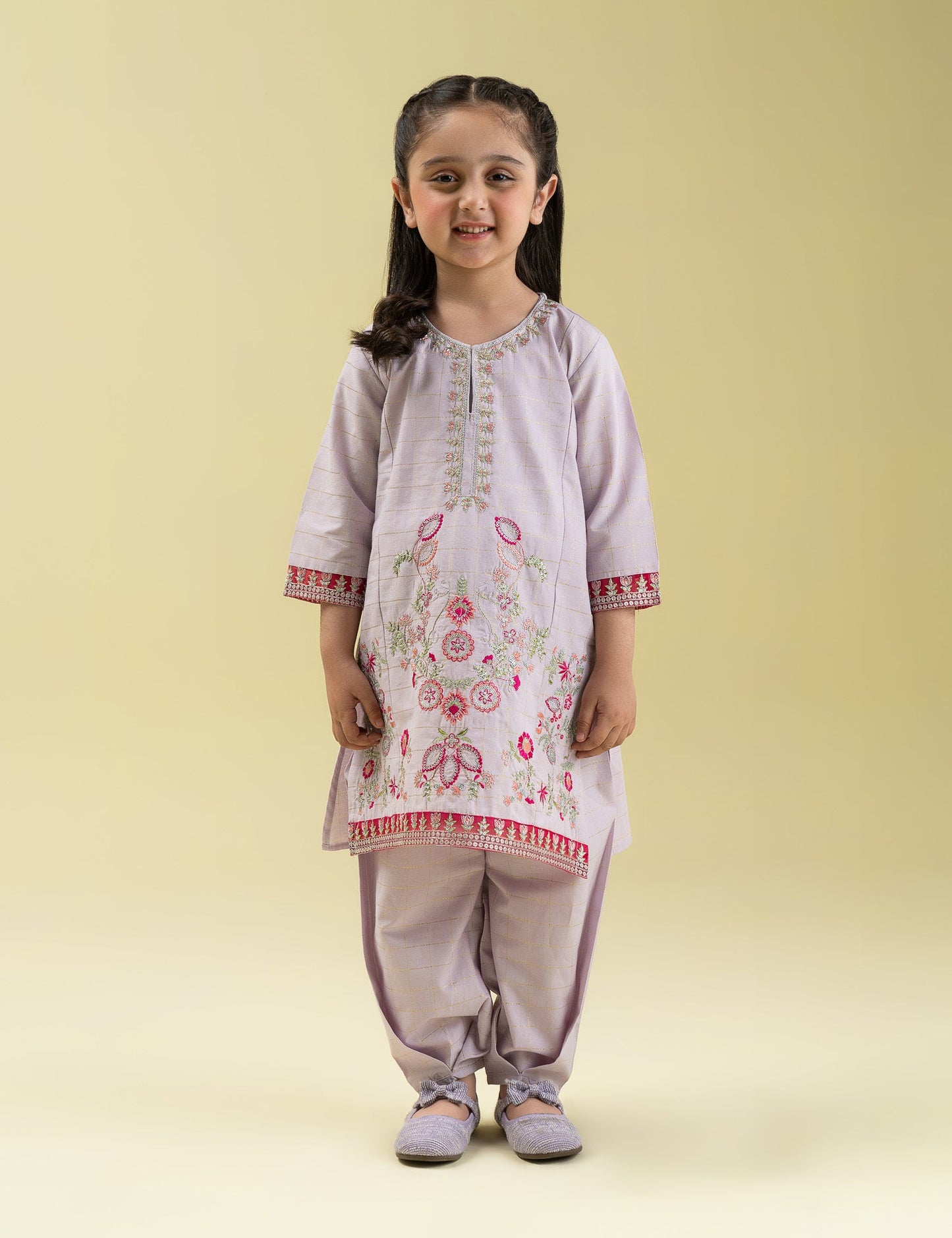 2 PIECE ETHNIC EMBROIDERED SUIT