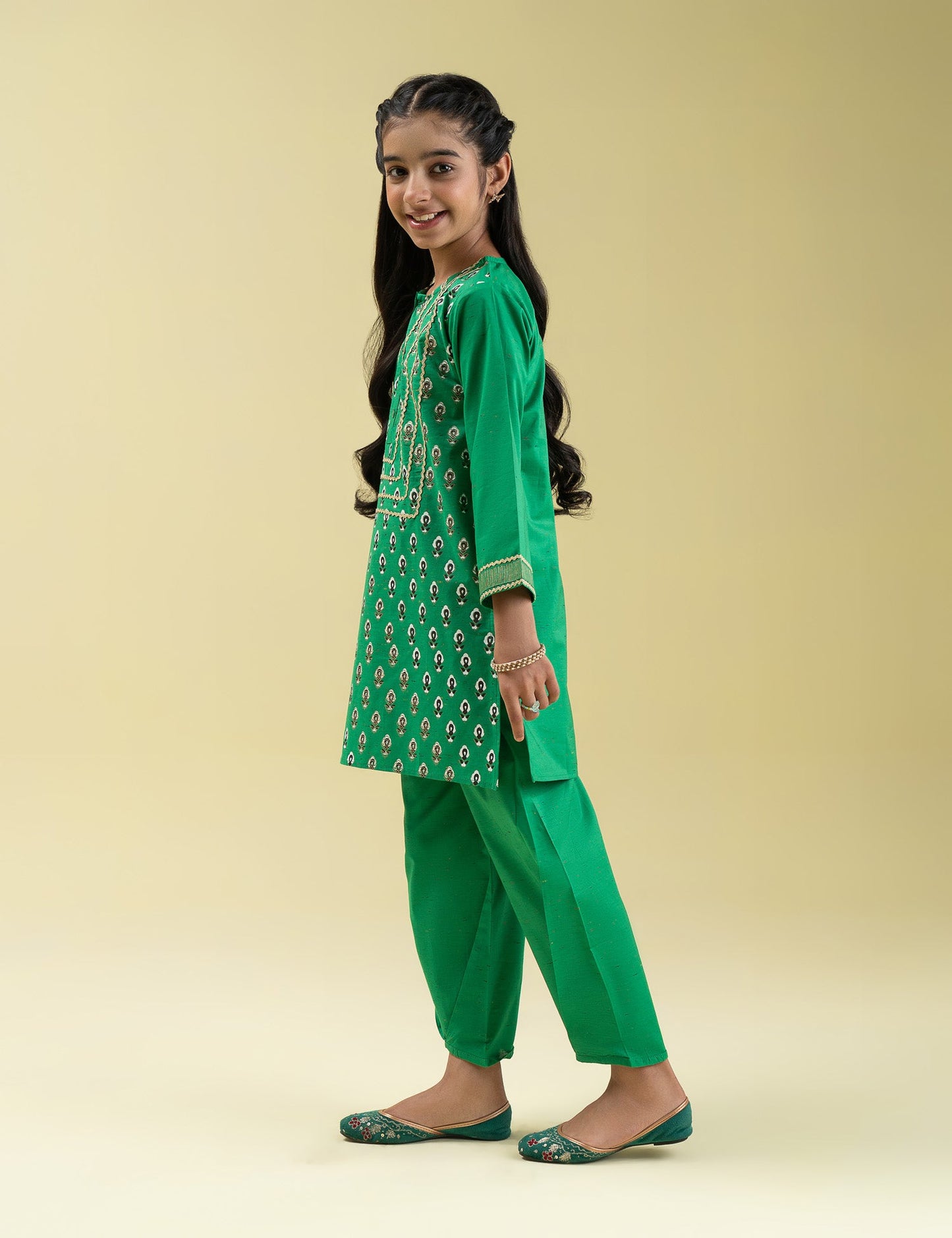 2 PIECE ETHNIC BLOCK PRINTED SUIT