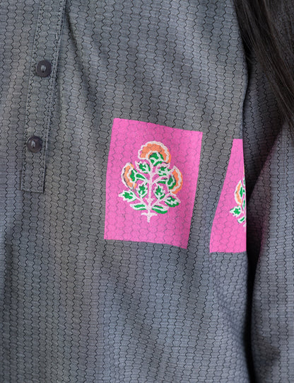 2 PIECE BLOCK PRINTED SUIT