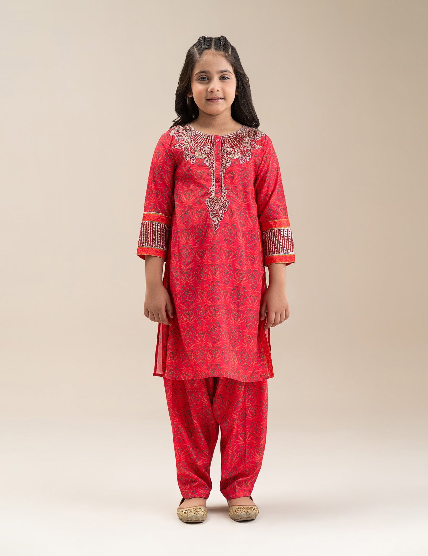 2 PIECE ETHNIC EMBROIDERED SUIT