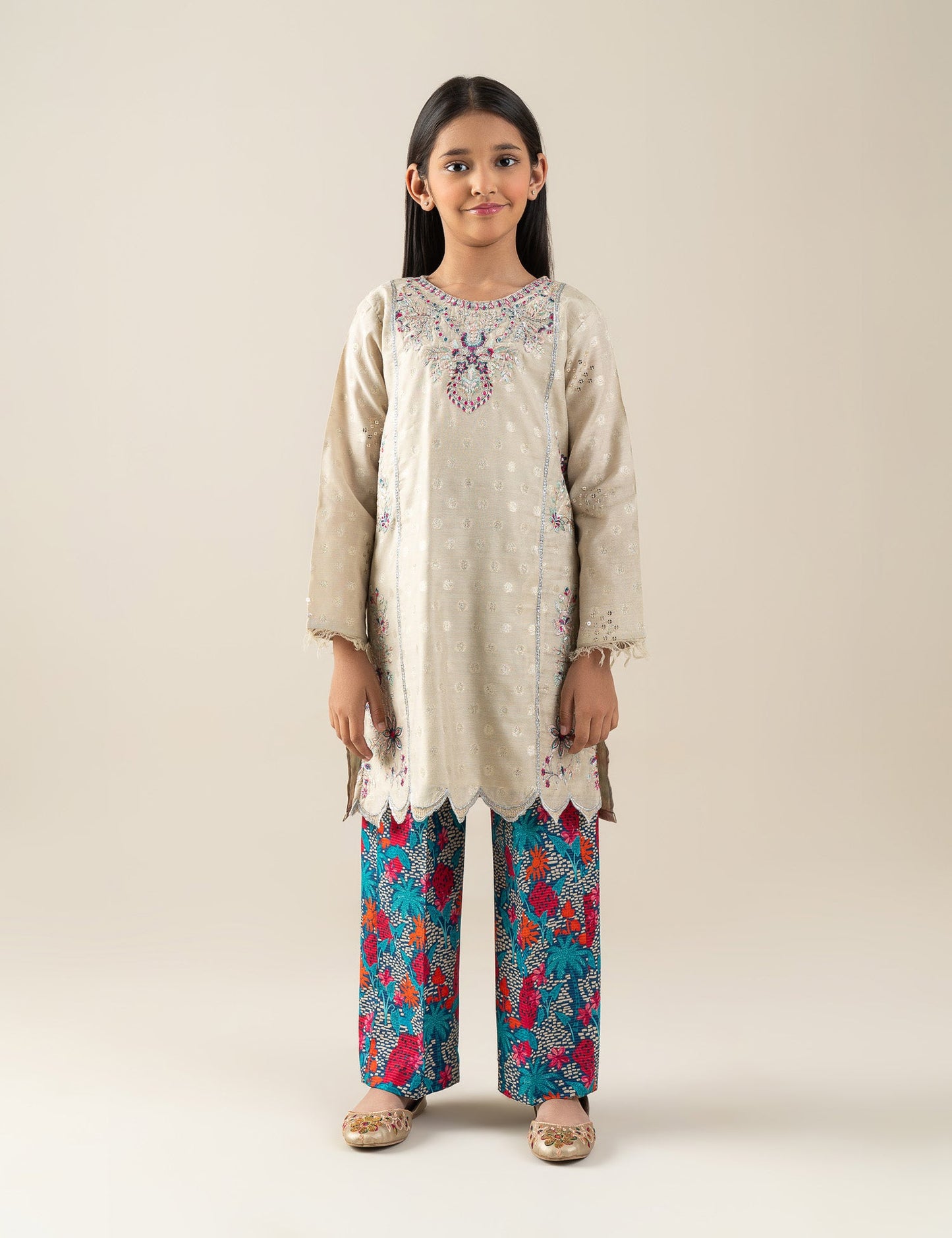 2 PIECE ETHNIC EMBROIDERED SUIT