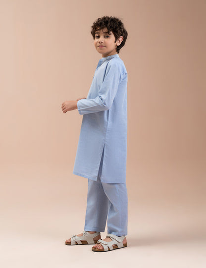 2 PIECE CLASSIC BLOCK PRINTED SUIT