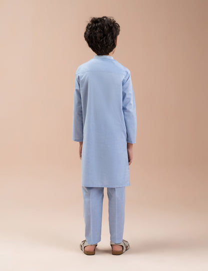 2 PIECE CLASSIC BLOCK PRINTED SUIT