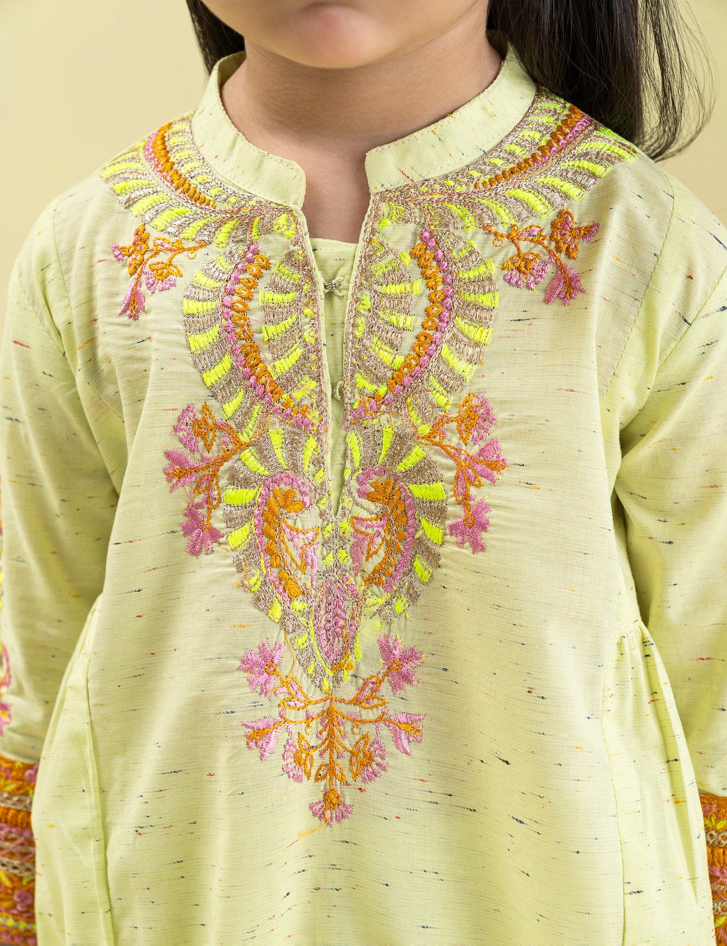 2 PIECE VIBRANT EMBROIDERD SUIT