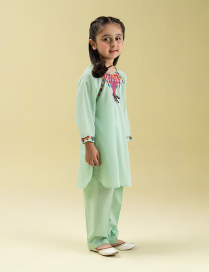2 PIECE VIBRANT EMBROIDERED SUIT