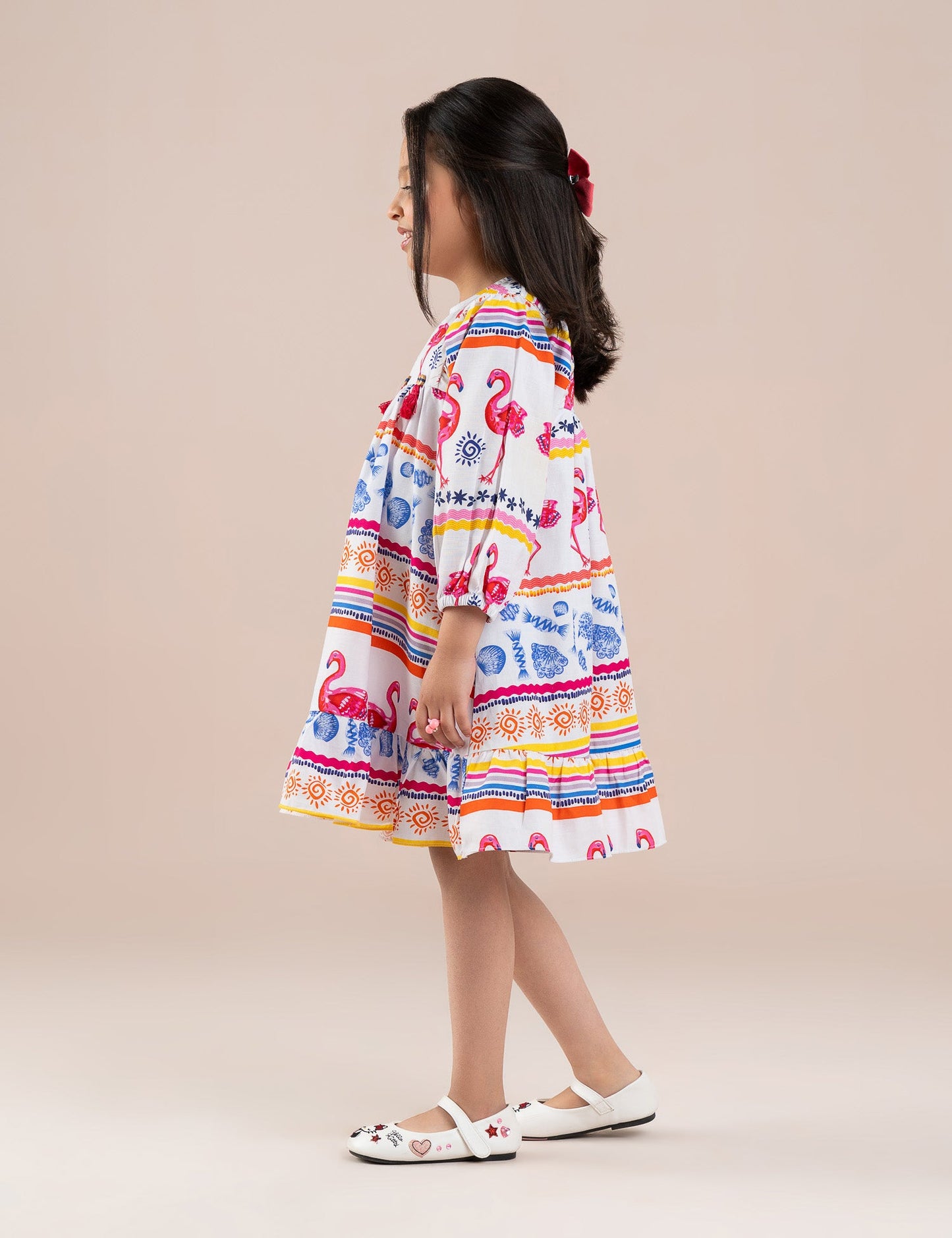 FLAMINGO PRINTED DRESS