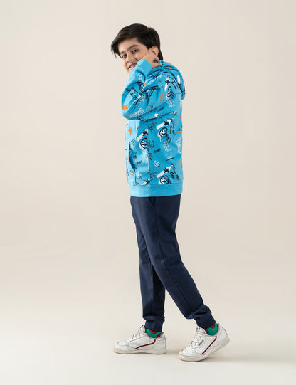 2 PIECE GOOD DAY CREW PRINTED SUIT