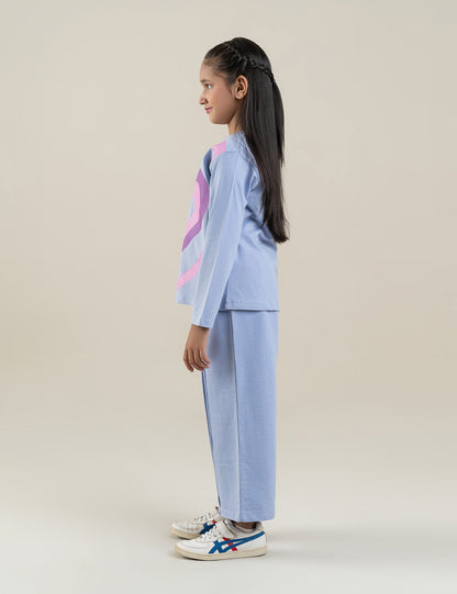 2 PIECE HEART PRINTED SUIT