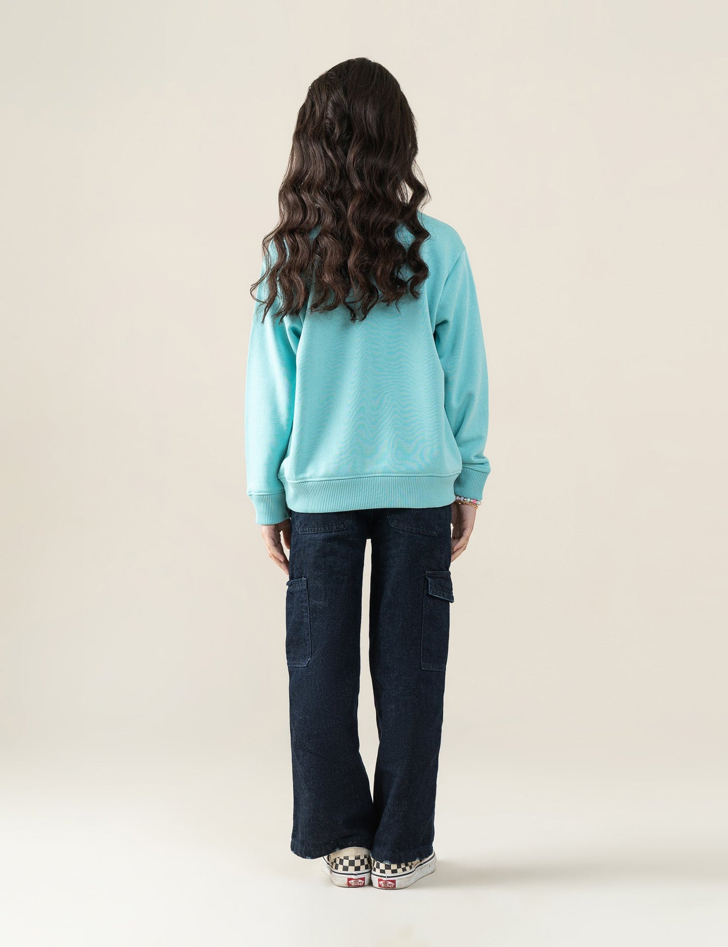 LET THE FUN GO ON PRINTED SWEATSHIRT