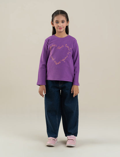 HEART SCRIPT DESIGN T-SHIRT