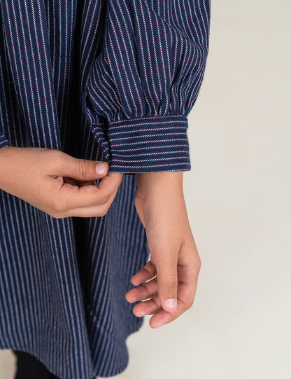 STRIPED LONG DRESS